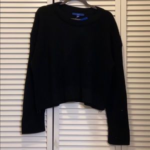 Black Cropped Sweater